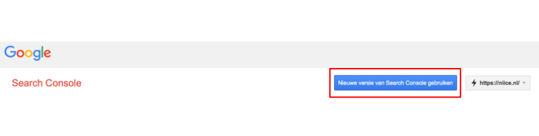 Nieuwe versie google search console Nieuwe versie google search console